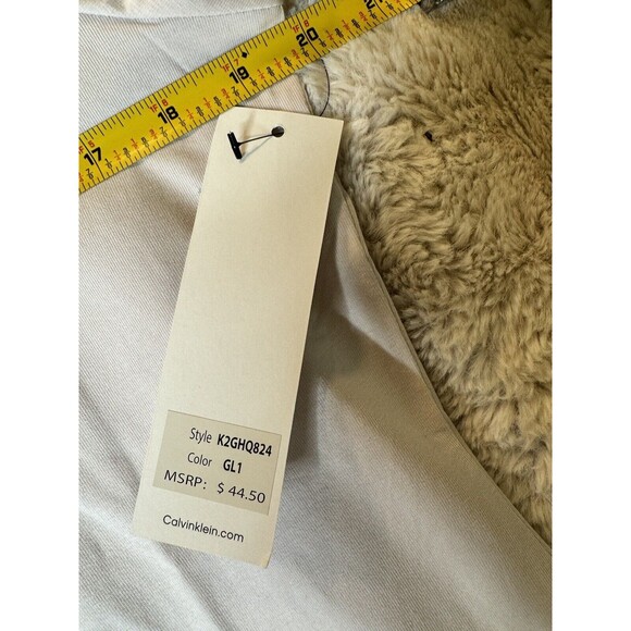 Calvin Klein Women's Soft Crew Neck Graphic Camo Logo T-shirt Light Purple S - Picture 4 of 8